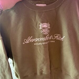 Abercrombie & Fitch Olive Green  Sweater
